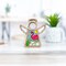 3.5" (H) Flamingo Beach Ornament - Handcrafted in Texas - Mother's Angels® Christmas Angel Wings Figurine
